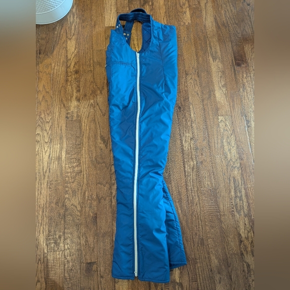 Vintage JC Killy Snowpant Bibs. Never Worn EU 44 Blue With White Racer Stripe - Picture 5 of 11